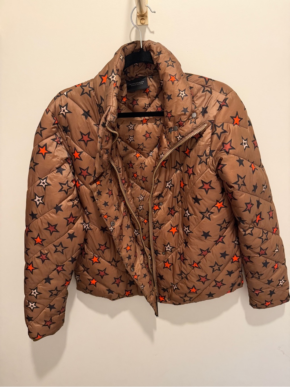 Scotch & Soda Star Print Puffer Jacket